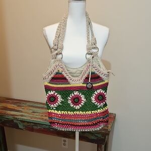 The Sak Multicolor Crochet Shoulder Bag
